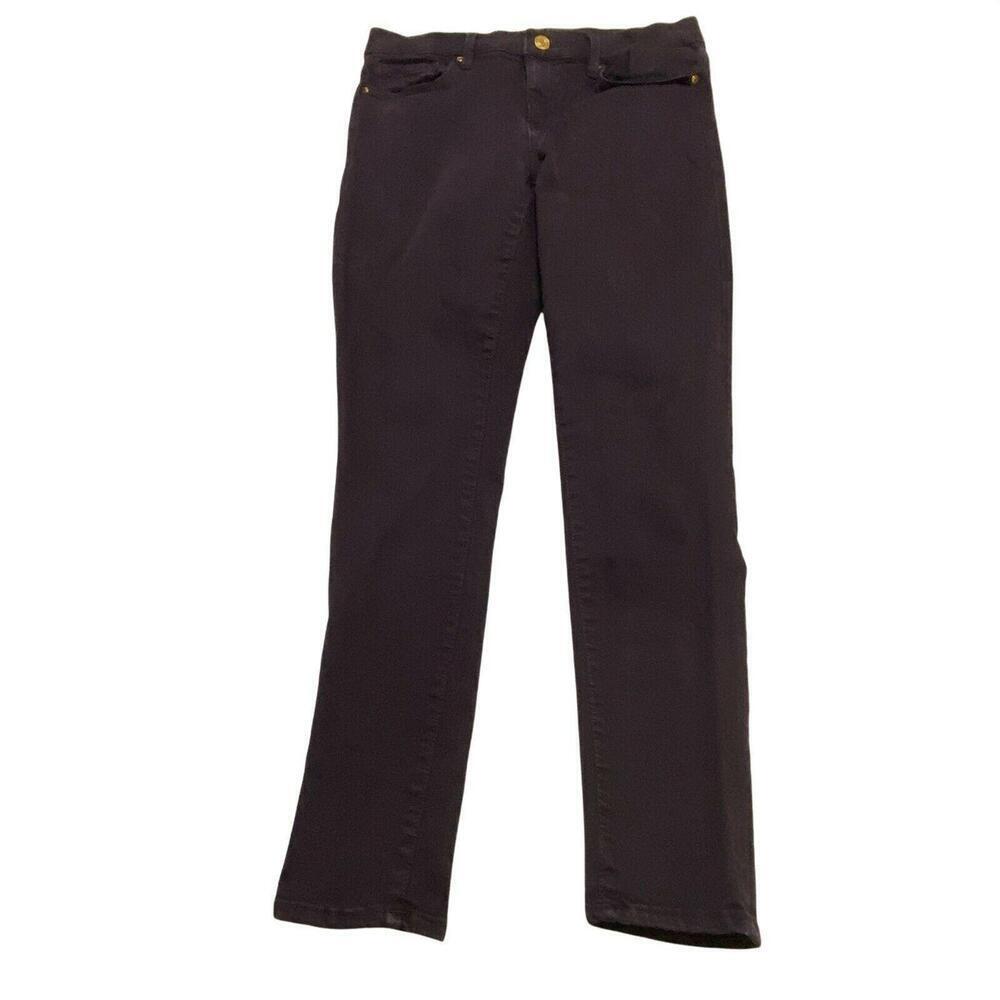 Gap 1969 Slim fit‎ Tapered leg women's size 6P Purple denim capri jeans